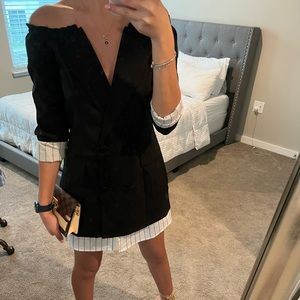Shoulder blazer dress
